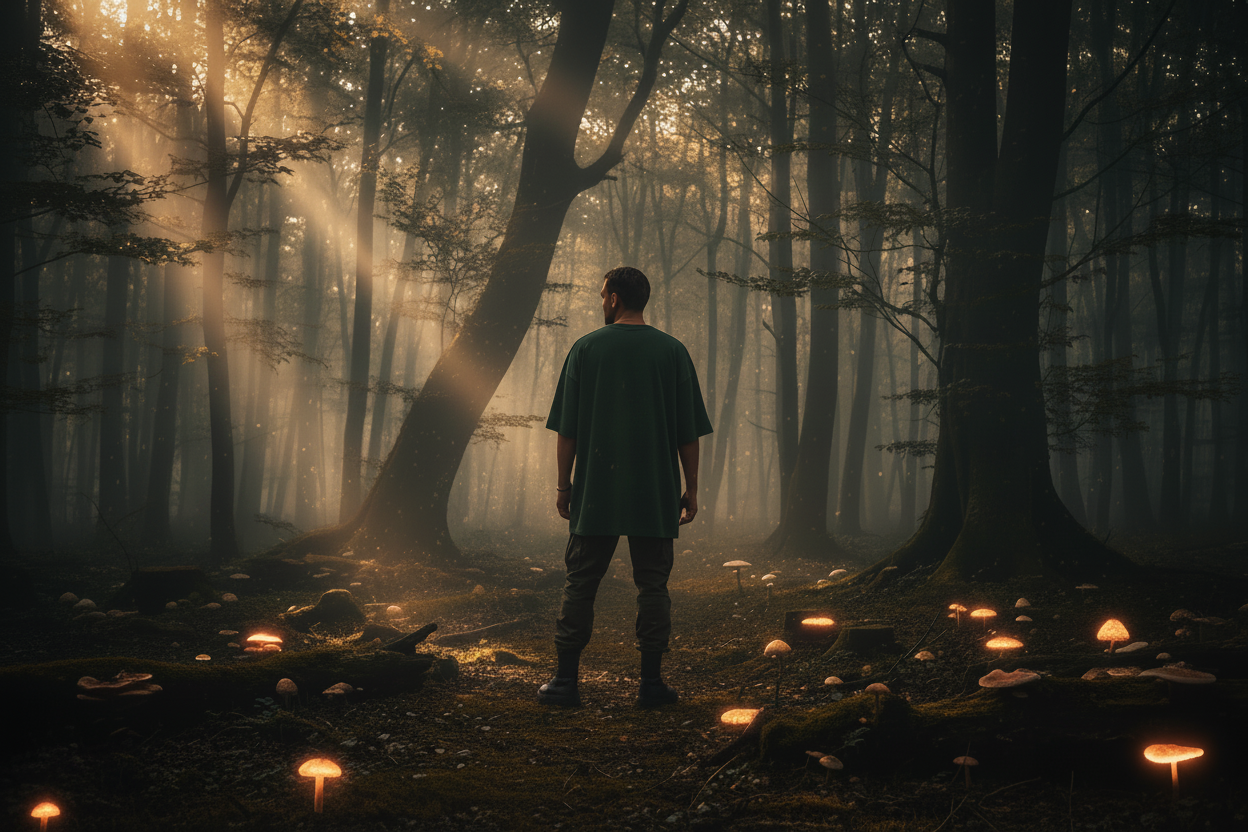 Dark Color Graded Forest Banner